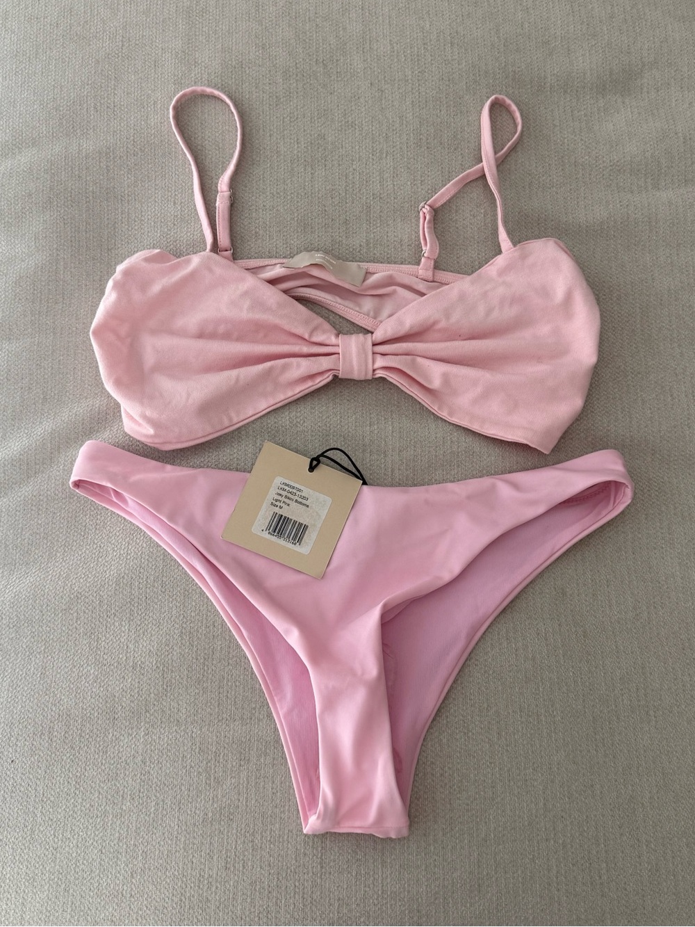 Leni Klum x About You Baby Pink Bow bikini set